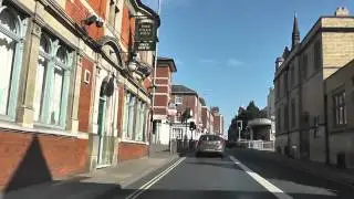 Driving On Hylton Road, North Parade, Dolday, The Butts, Shaw Street, Worcester, England