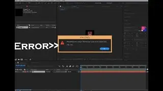 Fix in Minute After Effects CC 2018-17 error plug-in Element.aex could not be loaded (126)