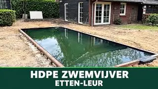 Aanleg HDPE zwemvijver in Etten-Leur