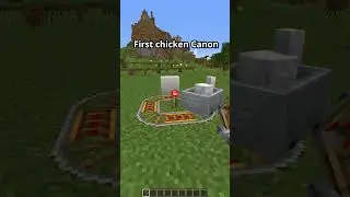 First chicken canon  #minecraft