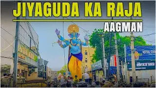  Jiyaguda Ka Raja 2025 | Grand Aagman of Ajay Sagar Youth Association’s Biggest Ganesh 🚩🪔 