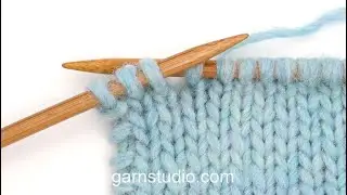 How to work edge stitch in garter stitch - UK / US knitting style