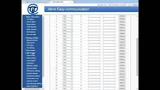 VOIP series - GP/MP Gateway software page display