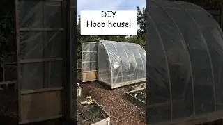 Build your own small poly tunnel for year-round gardening! #garden #vegetablegarden #polytunnel