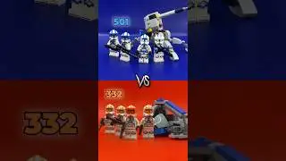 🔥Сравнение БАТТЛ ПАКОВ LEGO STAR WARS - 501 легион против 332 рота! 75345 vs 75359