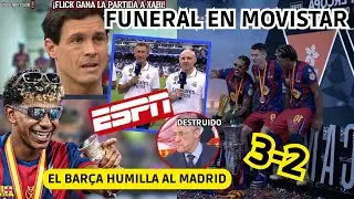 💥 EL BARÇA HUMILLA al MADRID y ASI REACCIONAN! FUNERAL EN MOVISTAR y ESPN y EDU PIERDE LA CABEZA