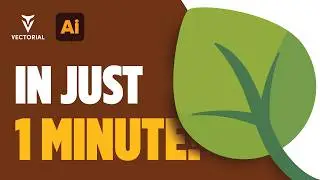 Draw a Leaf vector in Illustrator – 1 Minute Tutorial