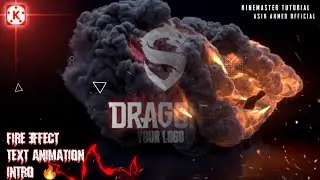 How To Make Fire Effect Text Animation Intro In mobile 🔥 Kinemaster tutorial || Asik Ahmed official
