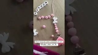 TUTO Comment faire une attache t&eacute;tine personnalis&eacute;e perle en silicone pour b&eacute;b&eacute; - #anneaudedentition
