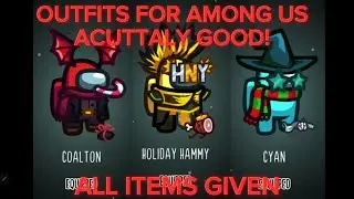 AMONG US OUTFIT IDEAS WHICH ARE ACUTTALY GOOD!!! (ITEMS GIVEN)