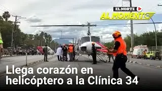 Llega coraz&oacute;n en helic&oacute;ptero a la Cl&iacute;nica 34 | Monterrey