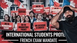 International students PROTEST in Quebec for unfair exam!