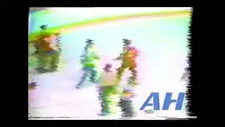 WHL ?. ?, 1985 Gord Green,LET v Darin Kimble,CGY (HL) Lethbridge Broncos Calgary Wranglers