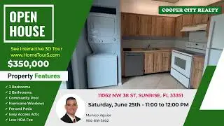 SOLD - 11062 NW 38 ST, SUNRISE, FL 33351