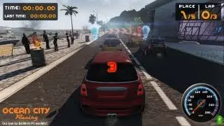 OCEAN CITY RACING Desura Gameplay Trailer ($4.99 Open World Indie Driving PC Game)