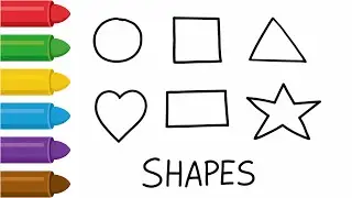 Learn Shapes, Colors, Educational video for Kids | shapes drawing | Preschool Learning for toddlers