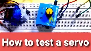 How to test servo /SERVO motor tester/what is servo/robotics/EEExperiment247