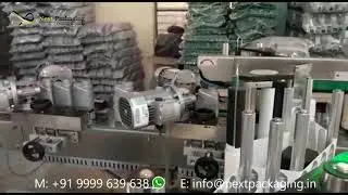 Automatic Sticker labeling machine for flat bottles