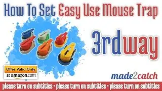 made2catch Easy Use Mouse Trap - 3rd way how to set it (TURN ON SUBTITLES)