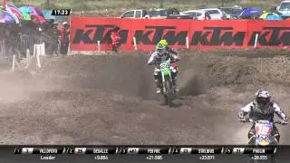 Antonio Cairoli and Tyla Rattray battle MXGP of Thailand 2015 - motocross