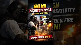 BGMI Short Range OP Settings 😈 Sensitivity Revealed #bgmi