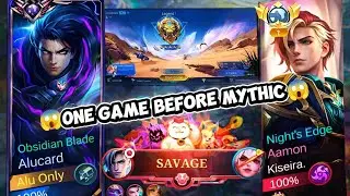 “INTENSE FULL GAMEPLAY | LAST GAME BEFORE MYTHIC”😱😱