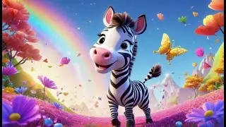 Zuzu Zebra Finds a Rainbow | Colorful Adventure Song for Kids | Find, Smile, and Sing Along