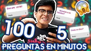 100 PREGUNTAS EN 5 MINUTOS | Dorian Daniel
