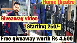 Free Giveaway worth Rs 4500/- Home theatre starting 250/-more exiting gift Wholesale Deal dj speaker