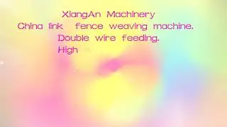 Chain link fence weaving machine