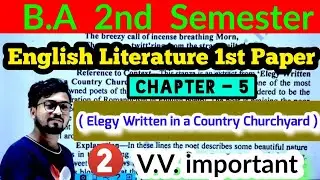 B.A 2nd Semester English Literature 1st Paper, Chapter - 5, #2, Paper Hacker, BA 2nd semester