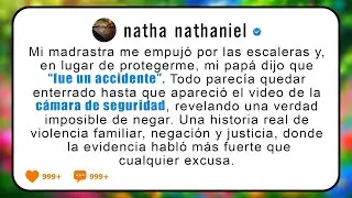 Mi madrastra me empujó por las escaleras. “Fue un accidente”, dijo papá… hasta que apareció el video
