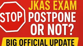 🛑 JKAS Exam Postpone or Not? Big Official Update Out Now!😱