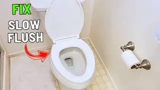 5 Easy Ways to FIX a Slow Weak Flushing or Clogged Toilet!