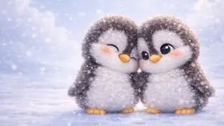Cae la Nieve ❄️ Canción Suave para Dormir | Pingüinos Bebé