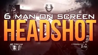 Black Ops 2 | 6 Man On Screen HEADSHOT Feed With Ballista!