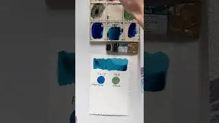 How to mix Peacock Blue #colormixingmagic #beginnerarttips #watercolormix #colormixing #colortheory