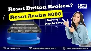 Reset Button Broken? How to Reset Aruba 6000 Switch |  #ResetAruba6000