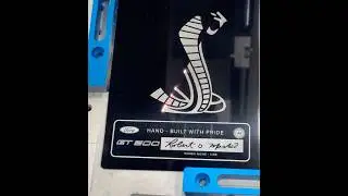 Laser etching or machining #shelby #laser #laseretching