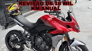 REVISÃO DE 16 MIL KM OU UM ANO TRIUMPH TIGER SPORT 660 - CARO OU NO PREÇO?
