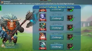 barbaric journey stage 6 fully auto lords mobile