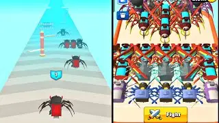Max Level in Merge Master Spider Train Choo Choo Spider Monster Fight ⭐⭐⭐ Spider Monster