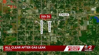 Roads reopen after gas leak in Apopka