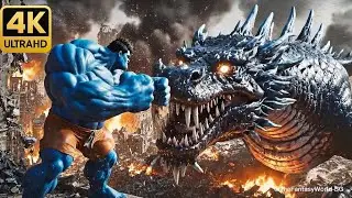BLUE HULK vs SEA DRAGON &ndash; Epic Battle in the Destroyed City (Fan-Made)