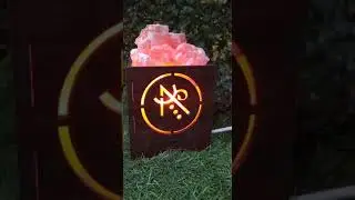 Himalayan Salt lamps with Abundance Sigil