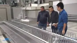 UV spraying painting line & evaporation vacuum metalling machine