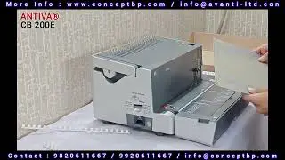 ANTIVA CB 200E || Electric Comb Binding || Effortless Office Binders in #India #Binding #combbinder