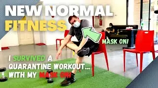 New Normal Fitness Routine, I Survived a Quarantine Fitness Workout with my Mask on!! (gym fails)