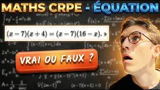 Vrai ou Faux CRPE : 