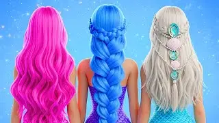 Wie ich zur BELIEBTESTEN Meerjungfrau der Schule wurde! 🧜‍♀️💙✨ Meine genialen DIY-Hacks
